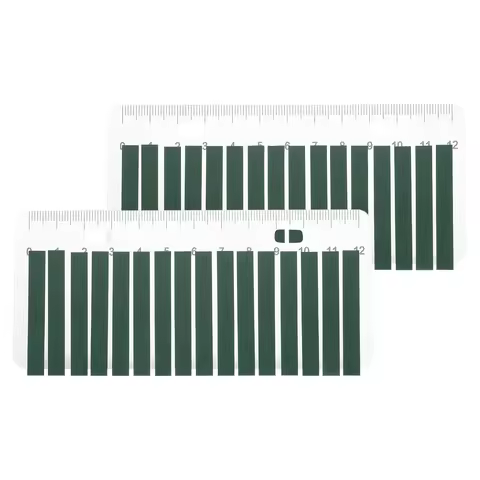 640Pcs Transparent Sticky Notes Tabs Pull Up Book Sticky Tabs with Ruler Page Makers Book Flags Stic