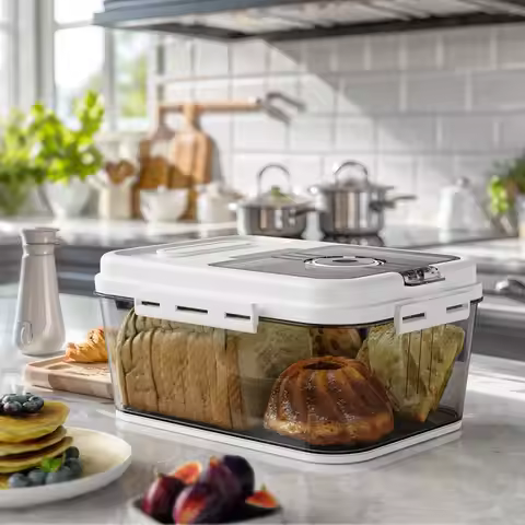 Rice Bucket Household Rice Tank Insect-Proof and Moisture-Proof Sealed Flour Storage Tank Rice Stora