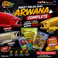 Arowana Fish Feed Package Super red, Golden, Albino, Silver optimizes arowana fish growth