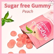 Sugar free gummy Peach Diet Jelly Diet Snack Low Carlorie 3ea