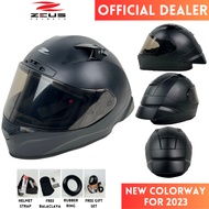 Zeus Helmet ZS826 Matt Black Full Face Helmet READY STOCK
