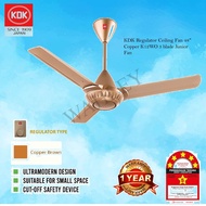KDK Regulator Ceiling Fan 48" Copper K12WO 3 blade Junior Fan