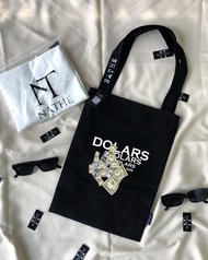 Nathe Totebag Dolars resleting pria wanita terbaru 2023 totebag aesthetic pria tas keren tote bag d