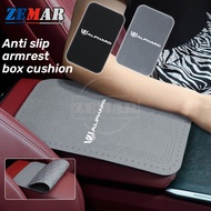 【Toyota Alphard】Car Armrest Box Anti Slip Pad Suede Car Center Console Storage Box Protective Decora