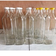 750ML PLAIN SQUARE GLASS BOTTLE, 750ML SESAME