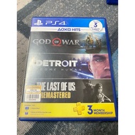 God Of War X Detroit [ 2 CD Games ] Bundle Ps4 Physical Cd Games Used Disc