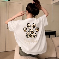 UT shop Cotton T-Shirt 1 Sizedog Mom Oversize Style Round Neck Short Sleeves Soft And Comfortable Fa