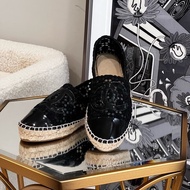 CHANEL漆皮蕾絲鉛筆鞋（全新未使用）