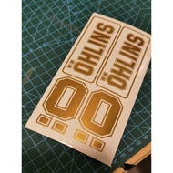 Ohlins vinly decal sticker (for fork)