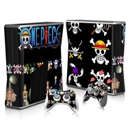 2019 NEW Cool Vinyl Decals Skin Sticker For XBox 360 Slim Console + 2 Controllers -One Piece