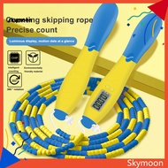 Skym* Tangle-free Jump Rope Counting Jump Rope Adjustable Length Jump Rope with Calorie Counter for Endurance Training Tangle-free Skipping Rope for Fitness Southeast Asian