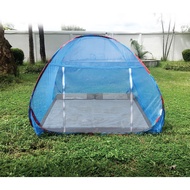 Spring Nets 7 Feet Netto Solid Color Blue Mosquito Thai Work Thick Fabric 5f 6f 7f