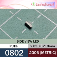 0802 (2006 Metric) Side View LED SMD 0805 WHITE
