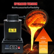 in stock Gold melting furnace with crucible, gold, silver, copper and aluminum melting furnace for j