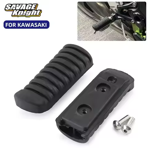 Motorcycle Footrest Step Rubber Cover Footpeg For Kawasaki ZRX ZR 400 600 1100 1200 Z650 Z750 Z900 Z