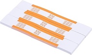 PATIKIL Currency Ribbon Bundles 330 Packages Orange Dollar50 Self Sealing Cash Straps Cases Money Ba
