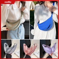 EWELLBE Dumpling Shape Shoulder Bag Nylon Crossbody Bag Portable Underarm Bag Women