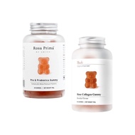 Unichi Gummy Bear 60 Gummies (Rose Collagen/ Pre & Probiotics/ Nivotinamide)