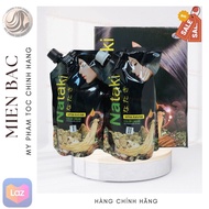 Nhuộm Đen Nataki Nhuộm tóc cạc Không dính da đầu Phủ Bạc Tại nhà Nhuộm phủ bạc Nataki 500mlx2 Nhuộm