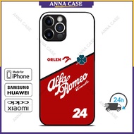 Alfa Romeo F1 Team Orlen C42 livery Guanyu Zhou Phone Case for iPhone 17 Pro Max / iPhone 16 Pro Max