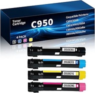 C950 Toner Cartridge C950X2KG C950X2CG C950X2MG C950X2YG Replacement for C950 X950 C952 X952 X954 C9