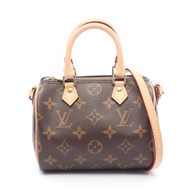 【二手】LOUIS VUITTONNano Speedy Monogram 單肩背包 M61252 PVC塗層帆布皮革 Nano Speedy 女士款