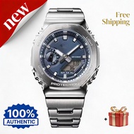 G-SHOCK ซีรีส์ GM-2100 รุ่นแฟชั่นสไตล์เรียบง่าย นาฬิกาสตริปสแตนเลสสำหรับผู้ชาย พร้อมส่ง พร้อมรับประก