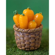 6 Carrots in a basket decorative cake topper