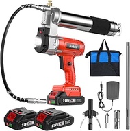 Avhrit Battery Grease Gun Kit with 2 Rechargeable Batteries, Hands-Free, 10,000 PSI, 5 oz/min, 39.4 