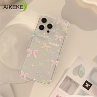 Colorful Bow AirBag Phone Case For OPPO A58 A58X A78 A57 2022 A36 A76 A96 A35 A15 A15S A32 A31 A53 2