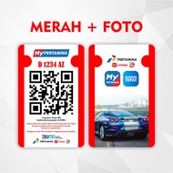 Versi Simple ! Kartu My Pertamina 2 Sisi Gambar bisa Custom | ID Card My pertamina