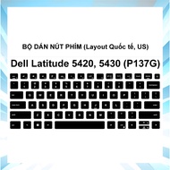Skin for Dell Latitude 5420, 5430, P137G key button sticker set | International character layout key
