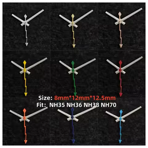 NH35 Watch Accessories Hand for Seiko NH35 NH36 Movement Watch Needle Hands for Datejust Green Lumin
