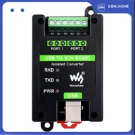 DBM.HOME- USB to 2 Channel RS485 Industrial Grade Isolated Converter FT2232HL Support Wall and Din R