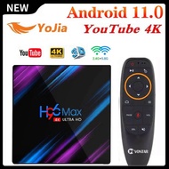 Smart TV  Android 11.0 RK3318 H96 MAX Media Player 4GB RAM 64GB ROM 4K WiFi Android 11 10 H96MAX TV Youtube Set Top