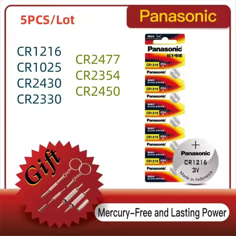 NEW Original Panasonic CR1216 CR1025 CR2430 CR2330 CR2477 CR2354 CR2450 3V Lithium Button Coin Cells