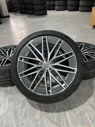 平治 GLE53 AMG 22吋原廠輪轂輪胎一套前輪28540R22，後輪32535R22，倍耐力 PZ4花紋輪胎