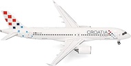 Herpa Croatia Airlines Airbus A220-300, Miniature Scale 1:200, Collectable, Aeroplane Model without