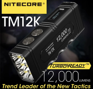 พร้อมส่ง NITECORE TM12K 12000 Lms ความสว่างสูง6x CREE XHP50 LEDs กันน้ำไฟล่าสัตว์ USB-C ไฟฉายชาร์จได้
