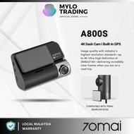 70mai A800S Dual Vision 140 Rear Cam FOV 4K Ultra HD Screen Dash Cam App Control 24h Night Vision A800