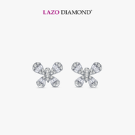 LAZO DIAMOND Luminous Butterfly Baguette Diamond Earrings in 9k White Gold