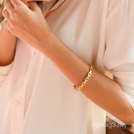 [7.7MIDYEARSALE]CELOVISMonserratCubicZirconiaLinkEngravableClaspedBangle(RoseGold/Gold/Silver) WK1Z