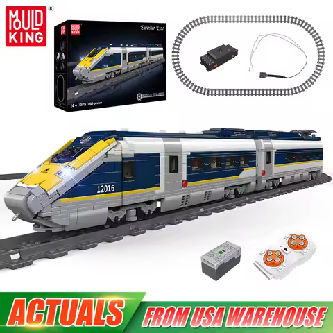 Mould King 12016 Technical Train Toys The RC Eurostar E320 Building Block Assembly Locomotive Brick 