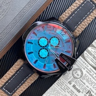 Diesel DIESEL Wristwatch Quartz Movement Blue Dial Men's Watch Trendy Cool Unique Three-Eyed Calendar