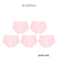 (แพ็ค 5 ชิ้น) Sabina กางเกงชั้นใน Seamless Fit รุ่น Soft Collection รหัส SUXK120 สีชมพูอ่อน