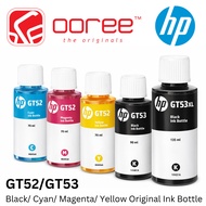 HP GT53XL 53XL 135ml / GT53 90ml / GT52 70ml Original Refill Ink Bottle ink Cartridges - Black / Cya