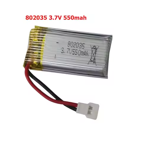 For 802035 3.7V 550mAh Drone Car Model Boat Model Charging Polymer Lithium Battery MX2.0 Plug