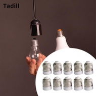 [dksqer] 10Pcs E27 to E14 Socket Adapter Universal Easy Installation Socket Converter