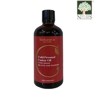 Botanica Culture Organic Cold Pressed Castor Oil (100ml) USDA organic, hexane free
