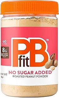 PBfit No Sugar Added Peanut Butter Powder, Powdered Peanut Butter Spread from Real Roasted Peanuts, 
